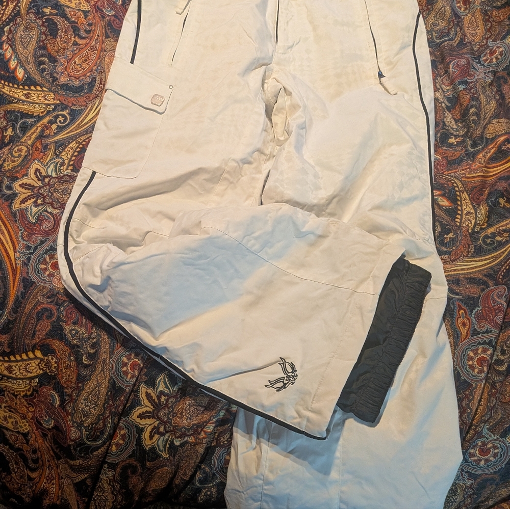 Women's White Snow Pants